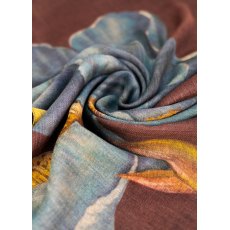 Powder Wool Mix Scarf - Iris Powder Wool Mix Scarf - Iris