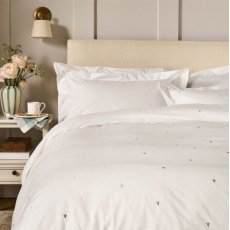Sophie Allport Love Hearts Embroidery Pale/Natural Bedding