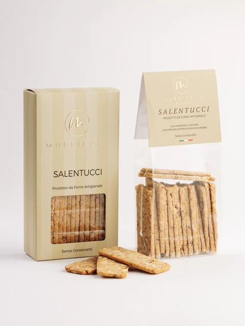 Murrieri Salentucci Mandorle e Nocciola (Almond & Hazelnut Tiles in Bag) 150g