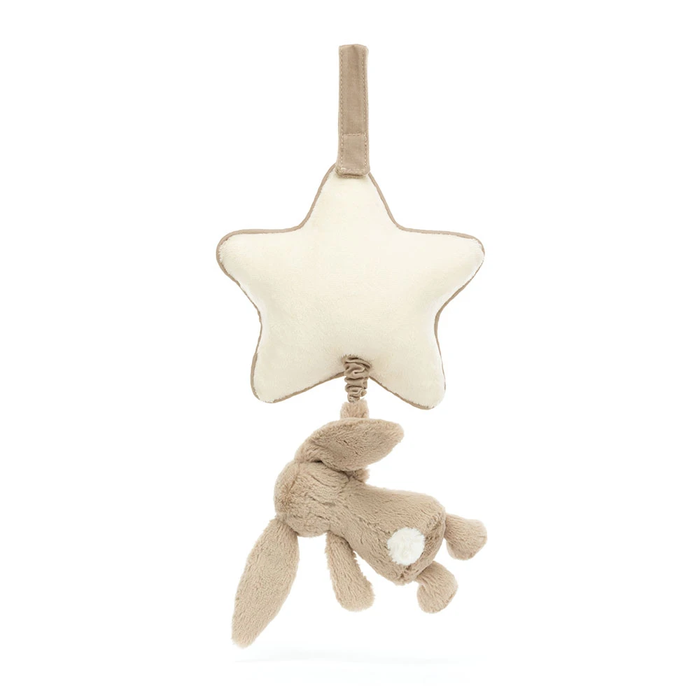 Jellycat Bashful Beige Bunny Musical Pull Jellycat Bashful Beige Bunny Musical Pull
