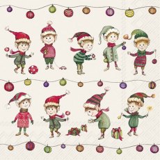 IHR Napkins Elves At Work IHR Napkins Elves At Work