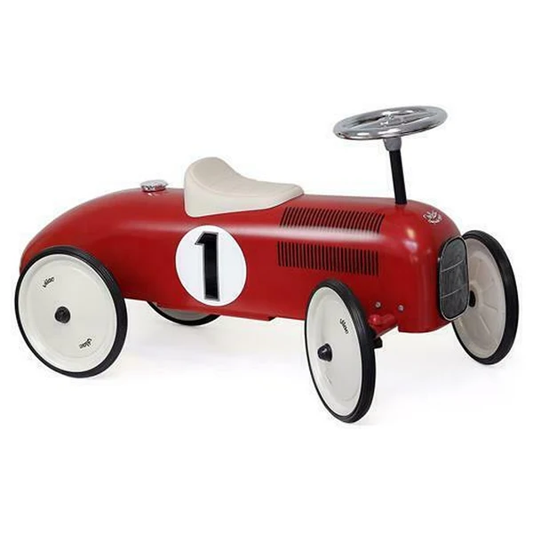 Vilac Vintage Ride On Racing Car - RED Vilac Vintage Ride On Racing Car - RED