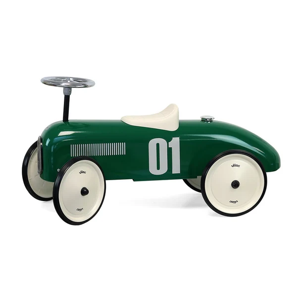 Vilac Vintage Ride On Racing Car - RACING GREEN Vilac Vintage Ride On Racing Car - RACING GREEN