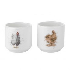 Wrendale Designs Egg Cups S/2 Chickens
