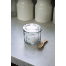 Garden Trading Pressed Glass Salt Pot
