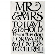 Black Toast Mr & Mrs Tea Towel