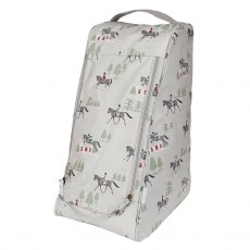 Horses Oilcloth Boot Bag