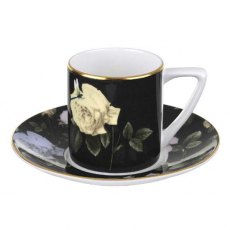 D/C   TBR Espresso Cup & Saucer Black - Rosie Lee