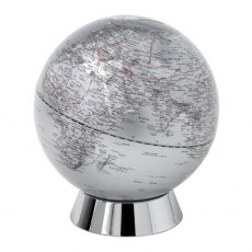 Silver Globe Bank 20cm