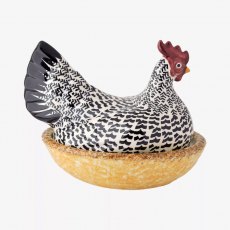 Emma Bridgewater Black Toast Silver Large Hen On Nest Boxed