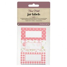 KitchenCraft Jar Labels 30pc Roses