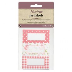 Jar Labels 30pc Roses