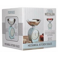 Living Nostalgia Mechanical Kitchen Scales 4kg Blue