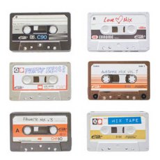Vintage Cassette Tapes Storage Tin