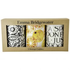 Emma Bridgewater Black Toast & Marmalade Set of 3 Caddies