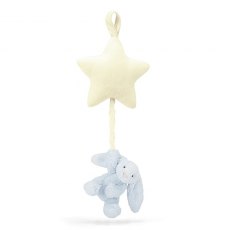 Bashful Blue Bunny Star Musical Pull