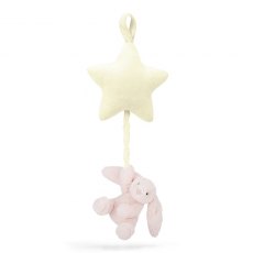 Jellycat Bashful Pink Bunny Star Musical Pull