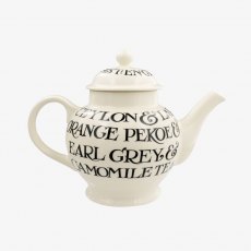 Emma Bridgewater Black Toast All Over 4 Mug Teapot