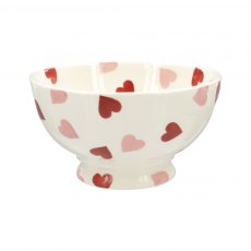 Pink Hearts French Bowl
