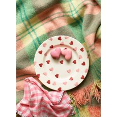 Emma Bridgewater Pink Hearts Medium Dinner Plate 8.5 Inch