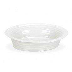 D/C   CPW Lrg Oval Pie Dish White