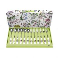 Botanic Garden Pastry Fork & Tea Spoon Set Of 12