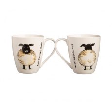 Back To Front Sheep Fine China Mug