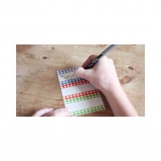 Self Adhesive Gingham Jar Labels