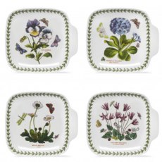 D/C   Botanic Garden Set Of 4 Canape Dish