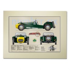 The Prisoner Mounted Print - Lotus Seven No 6