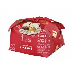 Filippi Panettone Classico Damerino, with raisins and candied fruit (no icing)