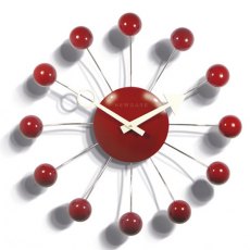 Orbital Wall Clock Red