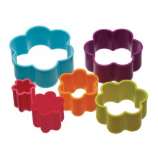 Colourworks 6 Flower Cookie Cutters