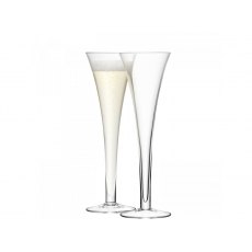 Hollow Stem Champagne Flute Clear S/6