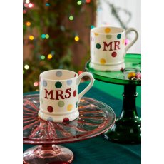 Emma Bridgewater Polka Dot Mr & Mrs Set of 2 Half Pint Mugs Boxed