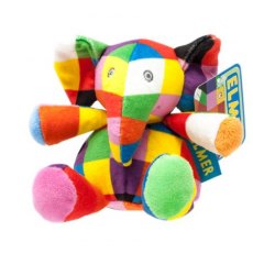 Elmer Rattle Plush Soft Toy