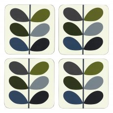 Coasters Khaki Marine Set of 4