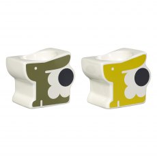 Orla Kiely Egg Cups Bonnie Bunny S/2