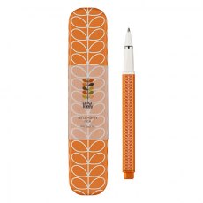 Orla Kiely Ballpoint Pen Linear Stem Papaya