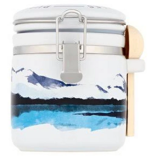 Halen Mon Watercolour Ceramic Jar with 100g Pure White Sea Salt