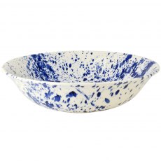 Blue Splatter Large Dish