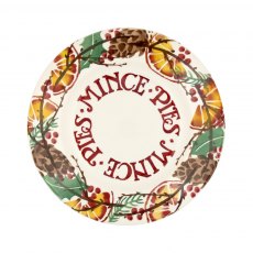 Holly Wreath Mince Pie 8.5' Plate Holly Wreath Mince Pie 8.5' Plate