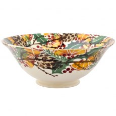 Holly Wreath Medium Serving Bowl