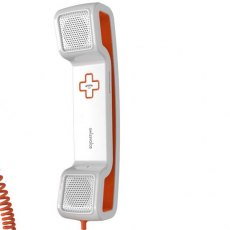 Epure Corded Handset White & Orange