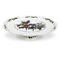 The Holly & The Ivy Pierced Footed Cake Plate
