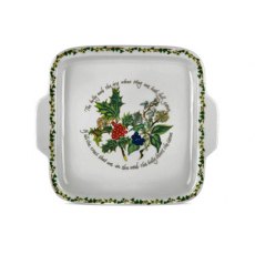 The Holly & The Ivy Square Cake Plate