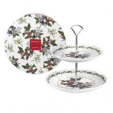 The Holly & The Ivy Two Tier Cake Stand