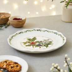 The Holly & The Ivy Scalloped Platter 11''