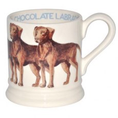 1/2pt Mug Chocolate Labrador