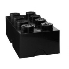 Lego Storage Block 8 Black